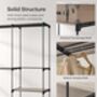 Clothes Wardrobe Hanging Rods Shelves Portable Closet, thumbnail 5 of 11