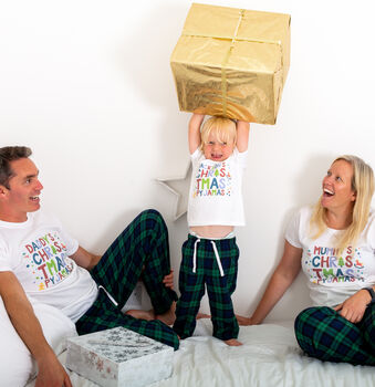 Personalised Christmas Family Pyjamas Any Wording, 2 of 12