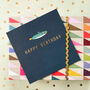 Gold Foiled Birthday Fish Card, thumbnail 1 of 5