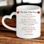 The Day I Met You, Personalised Cushion Or Mug, thumbnail 5 of 5