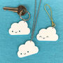 Happy Clouds Kawaii Keyrings, thumbnail 2 of 6