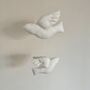 Linen Flying Birds Mobile Neutral Nursery Decor, thumbnail 1 of 6