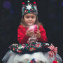 Kids Personalised Hand Painted Christmas Denim Crown, thumbnail 6 of 12