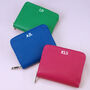 Personalised Monogram Small Leather Square Purse, thumbnail 6 of 9