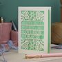 Personalised Papercut First Mother's Day Card, thumbnail 4 of 6