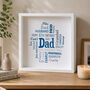 Personalised Word Art Print For Him, thumbnail 1 of 10