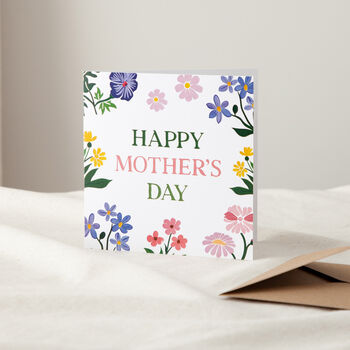 Bright Florals Personalised Mother's Day Card, 2 of 3