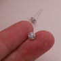 'Best Of Luck' Crystal Four Leaf Clover Earrings, thumbnail 5 of 6