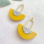 Millie Mustard Polymer Clay Earrings, thumbnail 2 of 6