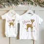 Personalised Reindeer Sibling Christmas Tops, thumbnail 1 of 5