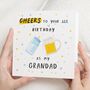 Grandad First Birthday Beer Card From Baby, thumbnail 1 of 7