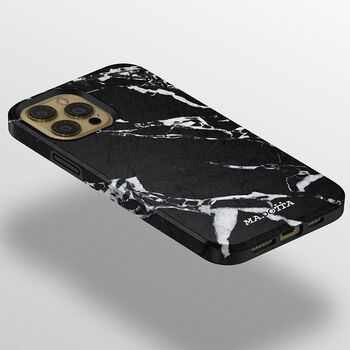 Black Marble Tough Case For iPhone, 4 of 4