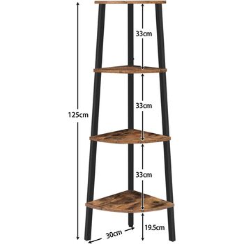 Four Tier Corner Ladder Shelf Storage Rack Organiser, 8 of 8