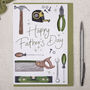 Fisherman Happy Father's Day Greeting Card, thumbnail 1 of 3