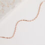 Delicate Twisted Rose Gold Plated Spiral Chain Bracelet, thumbnail 1 of 3