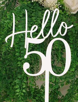 Milestone Cake Topper, Decade Toppers Birthday Topper, 3 of 4