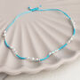 Sterling Silver Detailed Pearl Friendship Bracelet, thumbnail 3 of 9