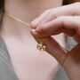 Elephant Charm Necklace With Personalised Message Card, thumbnail 5 of 12