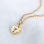 Gold Plated Heart Necklace With Rainbow Alphabet Letter, thumbnail 2 of 8