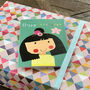 Mini Flowery Girl Birthday Card, thumbnail 5 of 5