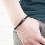 Personalised Men's Leather Bracelet, thumbnail 3 of 7