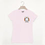Happy Bunny Unisex Pink Organic Cotton Slogan T Shirt, thumbnail 1 of 2