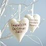Personalised Hanging Heart Christmas Tree Decoration Gift, thumbnail 3 of 12