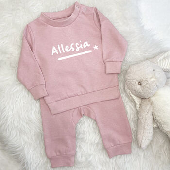 Personalised Name With Star Baby Jogger Set, 2 of 4