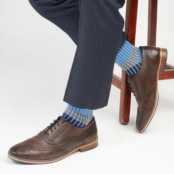Chord Blue And Christmas Tree Black Men's Socks Bundle, 2 of 5