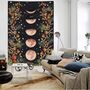 Moon Phase With Flower Vine Tapestry Wall Hanging, thumbnail 5 of 6