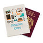 Personalised Male Leather Cream Passport Holder, thumbnail 2 of 2
