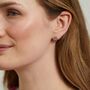 Manacor Friendship Sterling Silver Kiss Stud Earrings, thumbnail 3 of 4