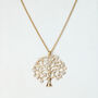 Large Sparkly Tree Pendant Necklace, thumbnail 2 of 5
