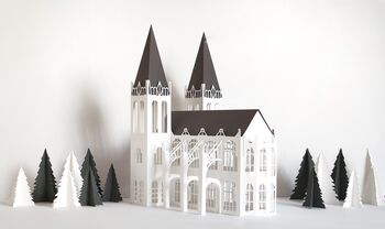 Paper Cathedral Christmas Decoration, 6 of 9