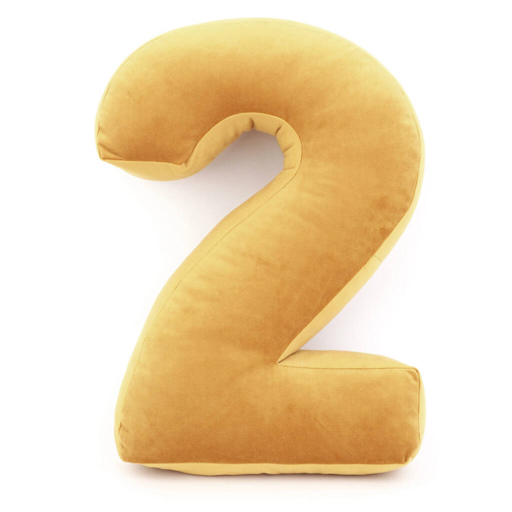 Personalised Velvet Number Cushion By all things Brighton beautiful