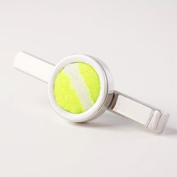 Personalised Tennis Ball Tie Slide/Bar, 4 of 8