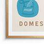 Retro Cycling Wall Art, Cycling Terms Typographical Print, Gift For Cyclist, thumbnail 5 of 9