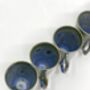 Handmade Ceramic Latte Cup Mug Blue Stoneware, thumbnail 8 of 10