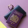 Leather Travel Passport Holder With Metal Photo Insert, thumbnail 8 of 12