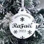 Merry Christmas Personalised Christmas Bauble, thumbnail 10 of 10