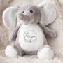 Personalised Soft Elephant Teddy For New Baby, thumbnail 3 of 3