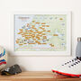Personalised European Football Grounds Scratch Poster, thumbnail 5 of 7