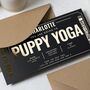 Personalised Puppy Yoga Gift Voucher, thumbnail 5 of 9