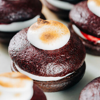 Classic Chocolate And Toasted Marshmallow Whoopie Pies, 6 of 7