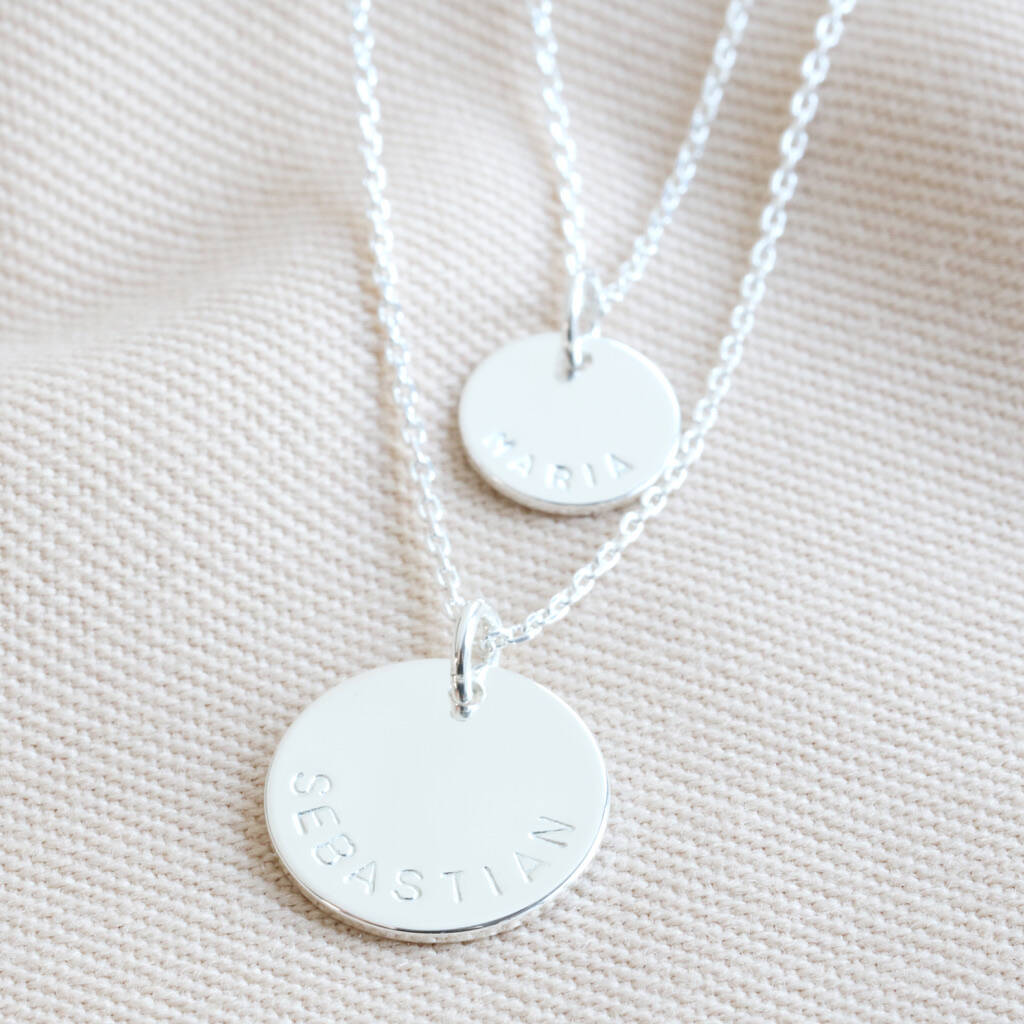 Personalised Layered Chain And Charm Necklace By Lisa Angel