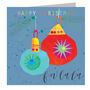 Happy Christmas Baubles Card, thumbnail 2 of 5