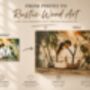 Personalised Wood Photo Print – Custom Wedding Photo On Wooden Planks, thumbnail 6 of 7