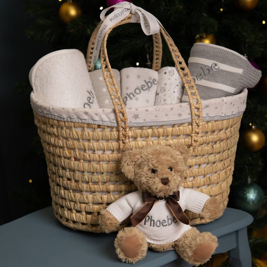 Personalised Gift Basket With Teddy Soft Toy, 1 of 7