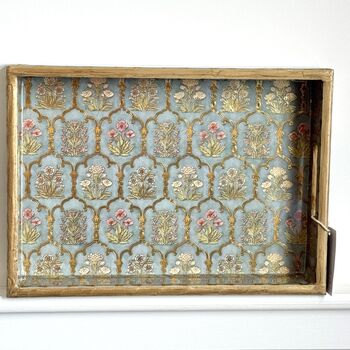 Luxury Lacquer Coated Wood Serving Tray, Printed Medium Size, 12 of 12