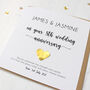 Personalised Bronze 8th Anniversary Card For Husband/Wife, thumbnail 8 of 8